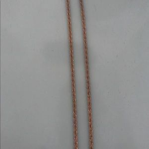 24k gold braided necklace